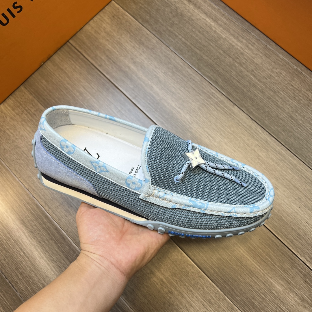L0vis Vvtt0n LV Racer Moccasin Blue For Men