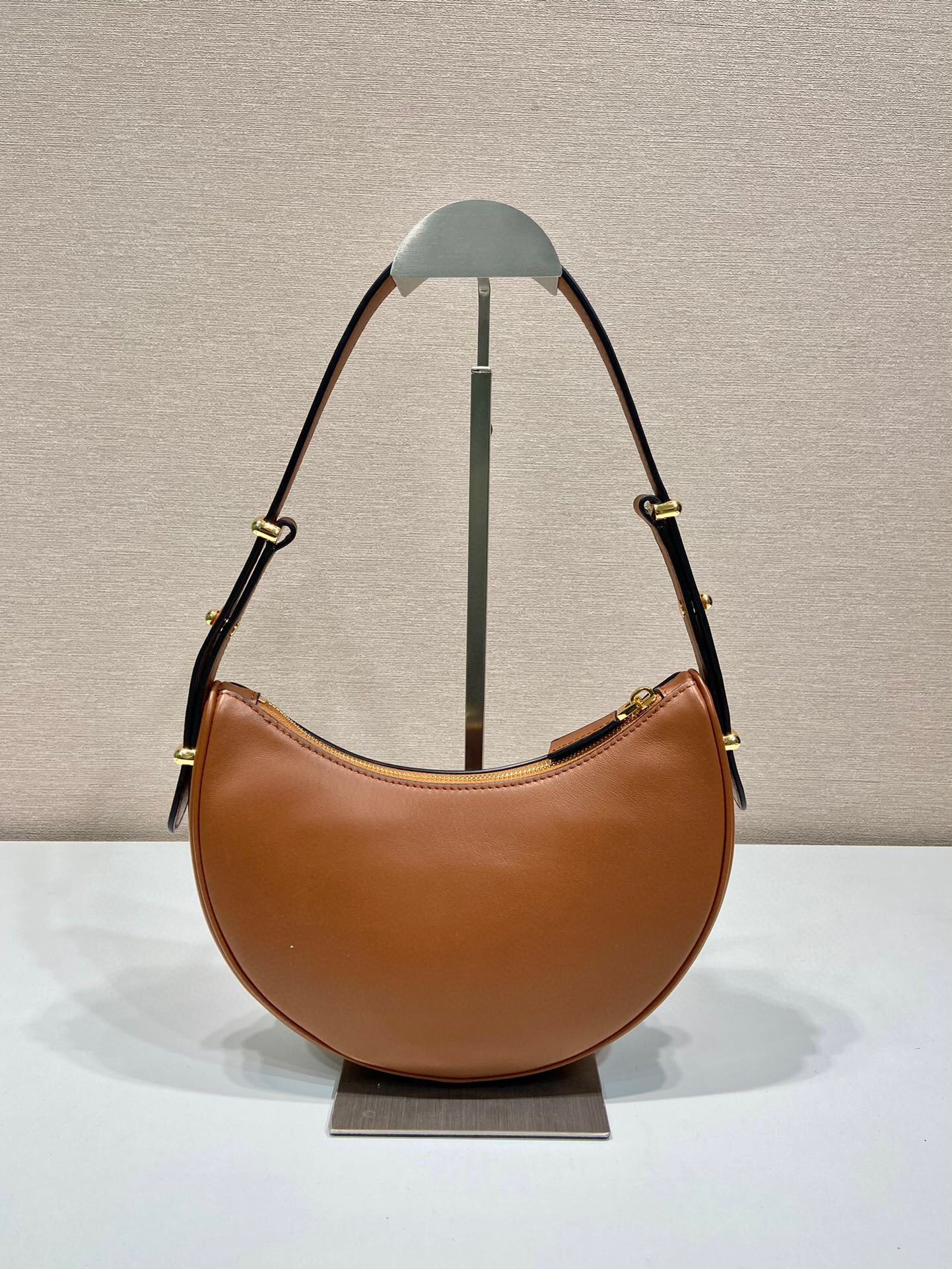 Pra*a Shoulder Bag In Brown For Women 8.8in/ 22.5cm 1BC194_ASK_F0XUG_V_HOO