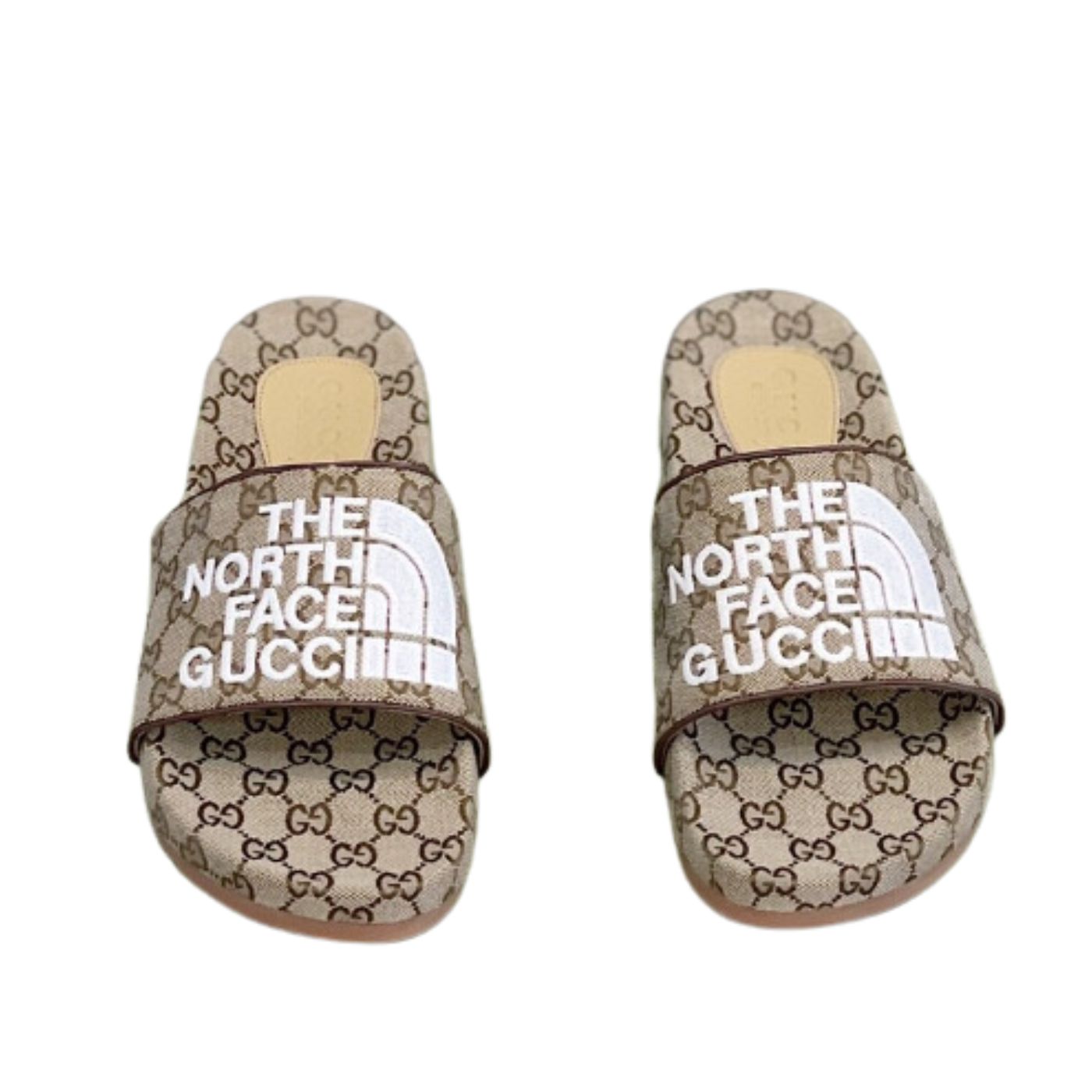 Gvc*1 GG Canvas Slide Sandal Grey For Men