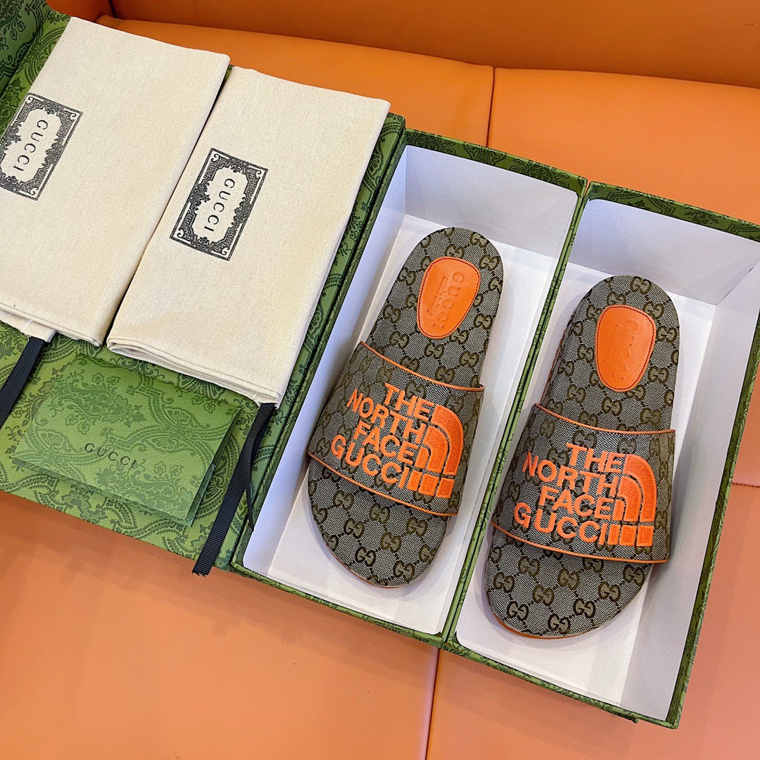 Gvc*1 GG Canvas Slide Sandal Grey For Men