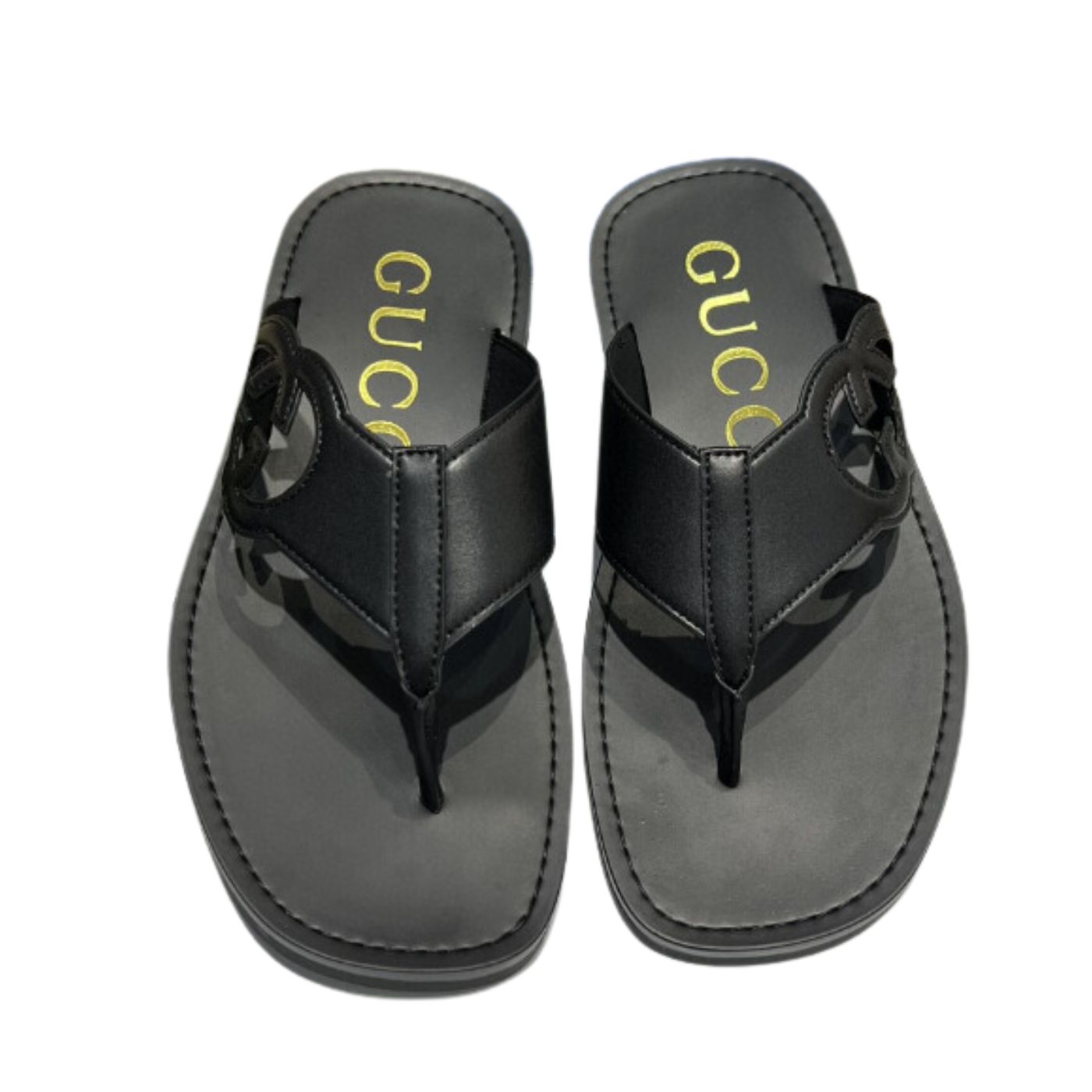 Gvc*1 Interlocking-G Thong Sandal Black For Men