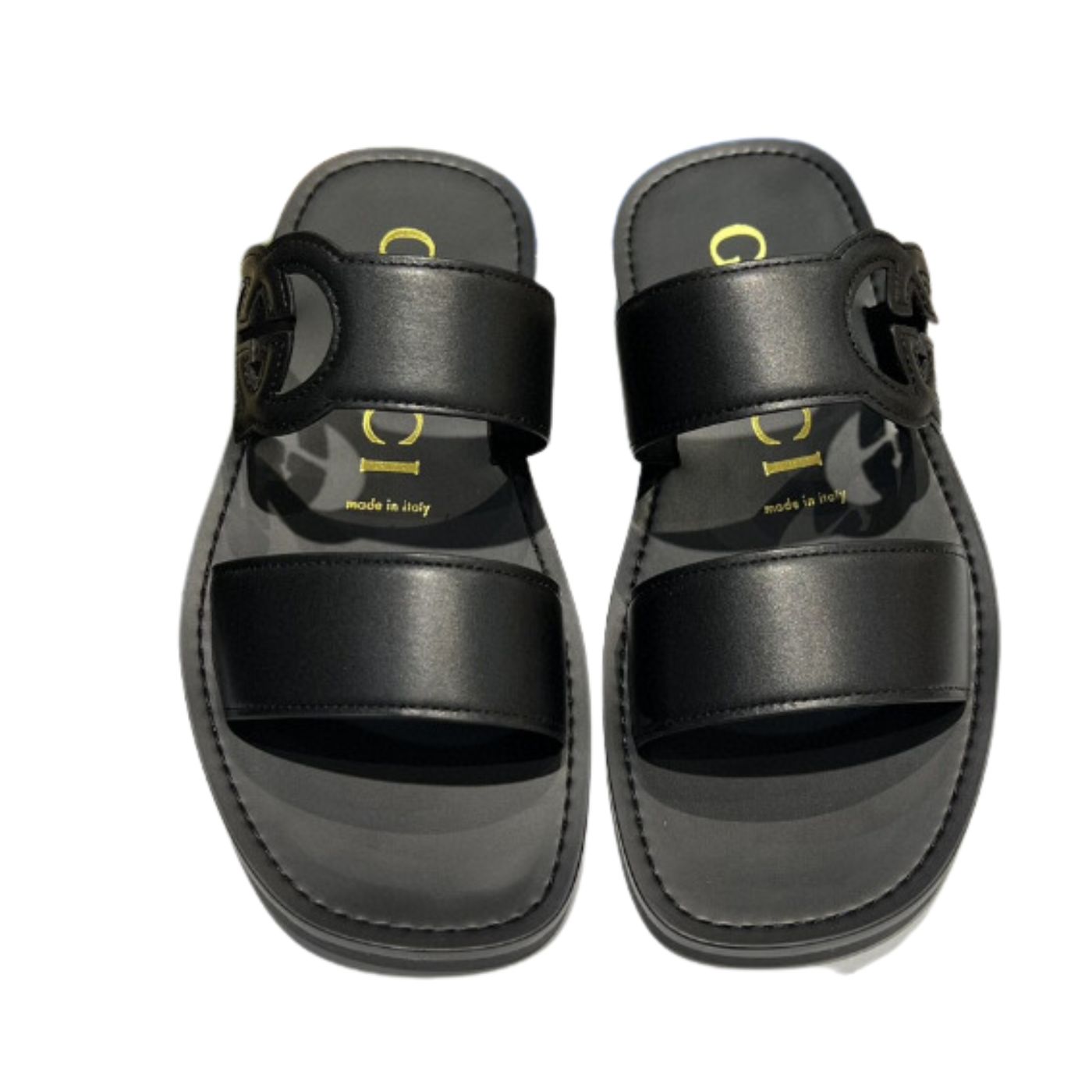 Gvc*1 Interlocking-G Slide Sandal Black For Men