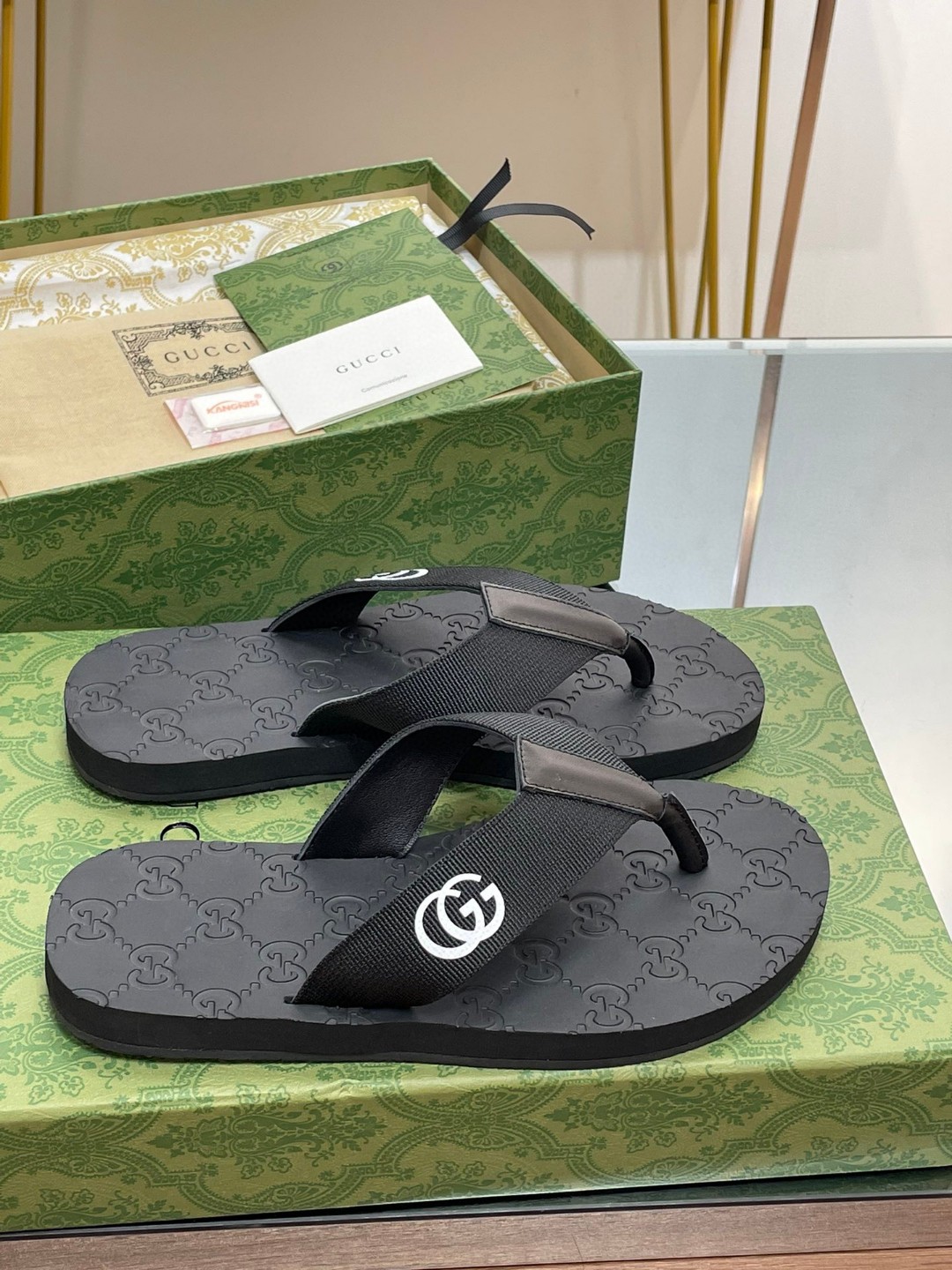 Gvc*1 Thong Sandal Black For Men