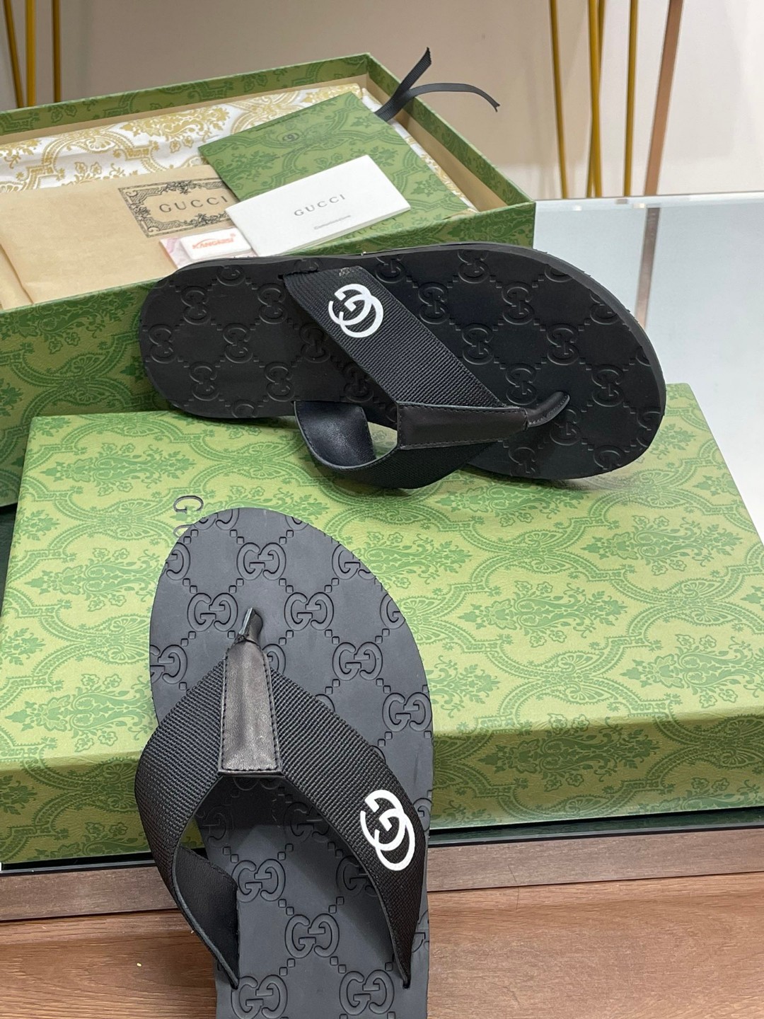 Gvc*1 Thong Sandal Black For Men