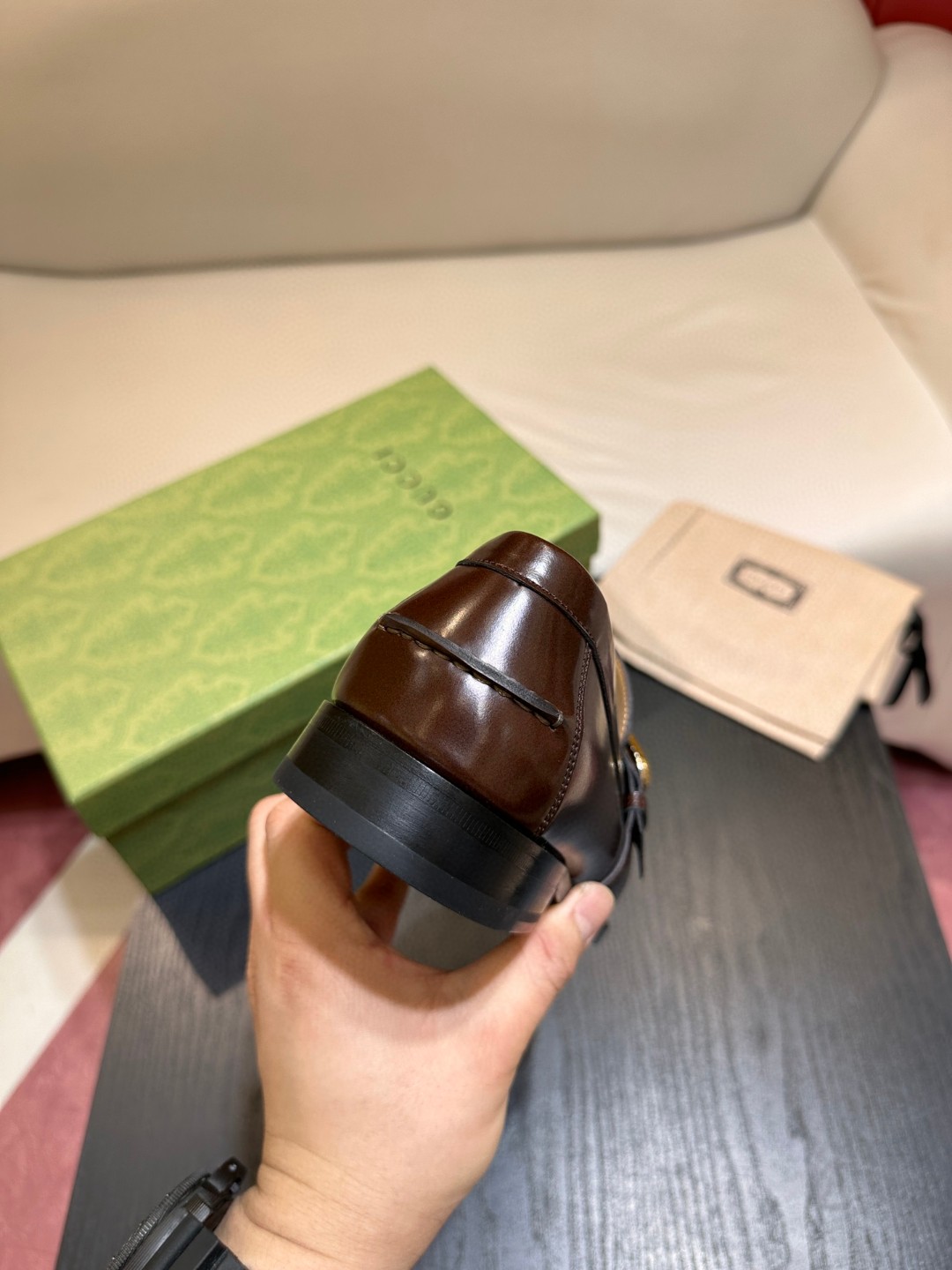 Gvc*1 Interlocking G Loafer Brown For Men