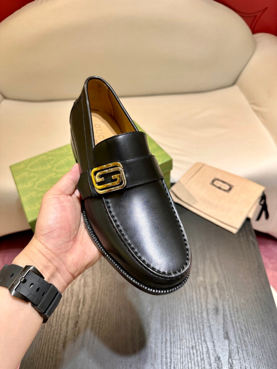 Gvc*1 Interlocking G Loafer Black For Men