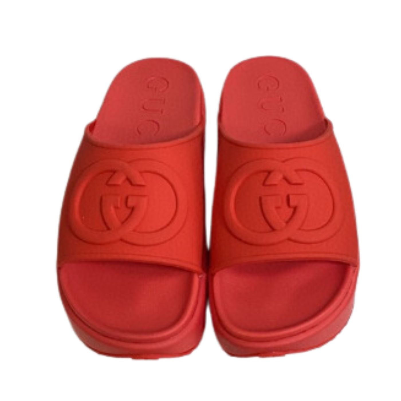 Gvc*1 Interlocking G Slide Sandal Red For Men