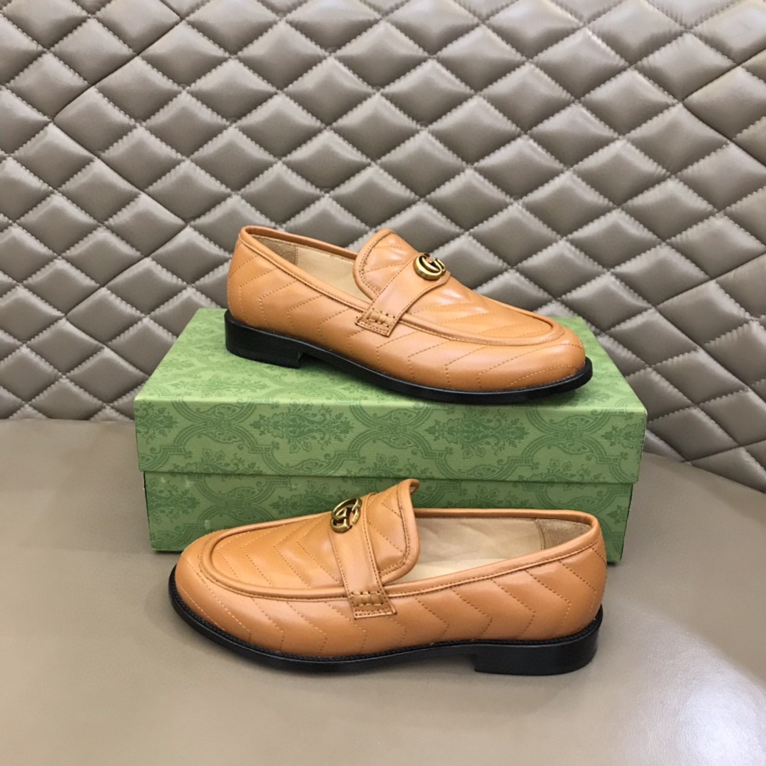 Gvc*1 Loafer With Interlocking G Light Brown For Men
