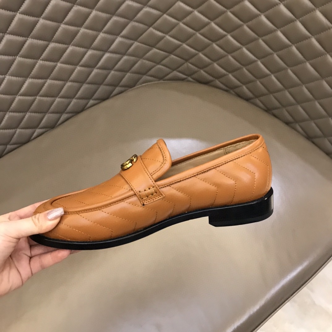 Gvc*1 Loafer With Interlocking G Light Brown For Men