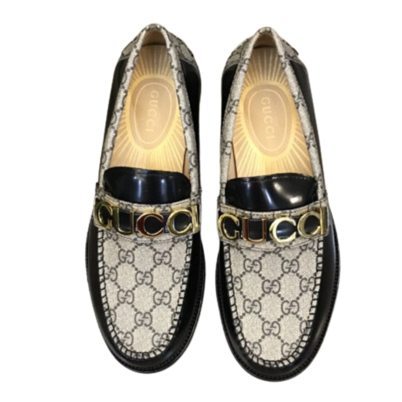 Gvc*1 Loafer With Logo Gvc*1 Black/Beige For Men