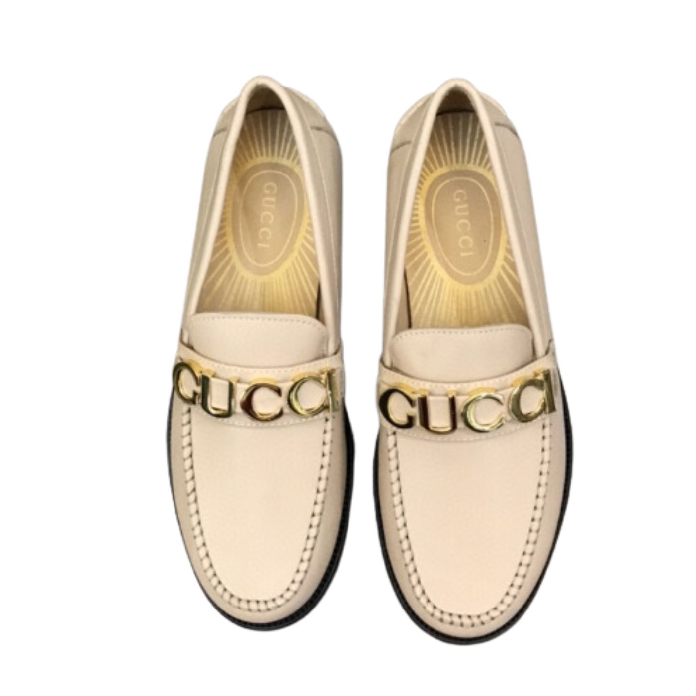 Loafer With Logo Gvc*1 Beige For Men