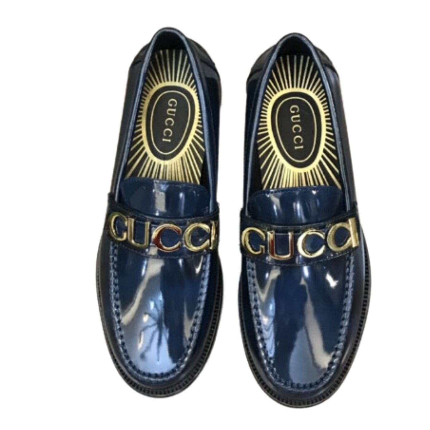 Loafer With Logo Gvc*1 Navy Blue For Men