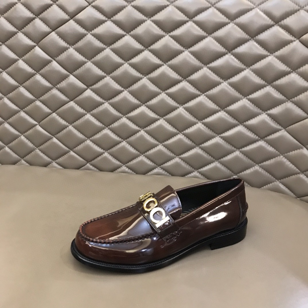 Loafer With Logo Gvc*1 Dark Brown For Men