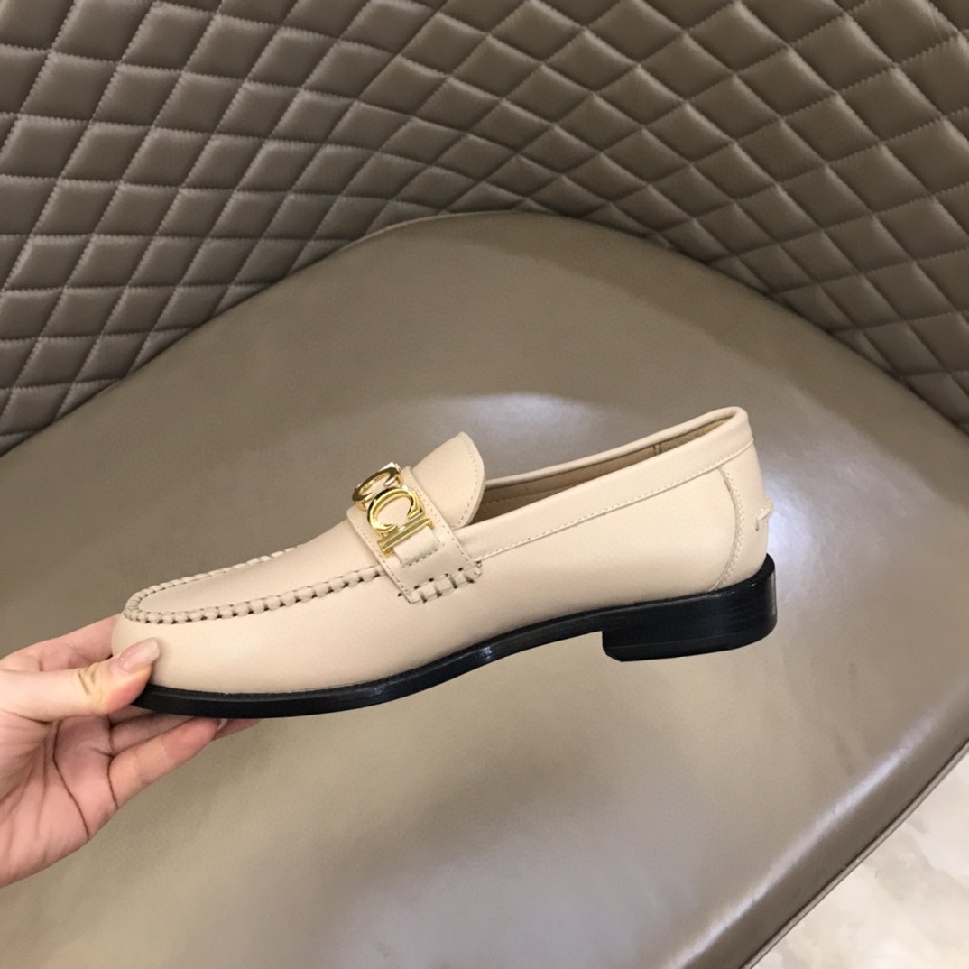 Loafer With Logo Gvc*1 Beige For Men