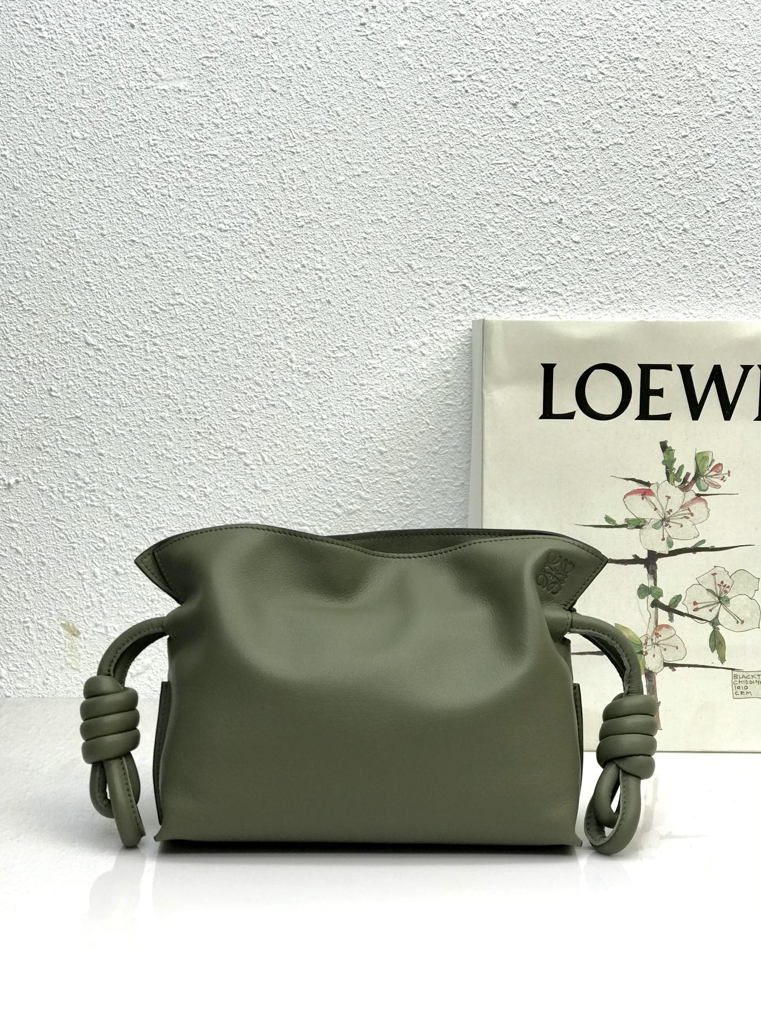 L0ew* Mini Flamenco Clutch Black/Brown/Dark Green/Green For Women 9.4in / 23.9cm A411FC2X37