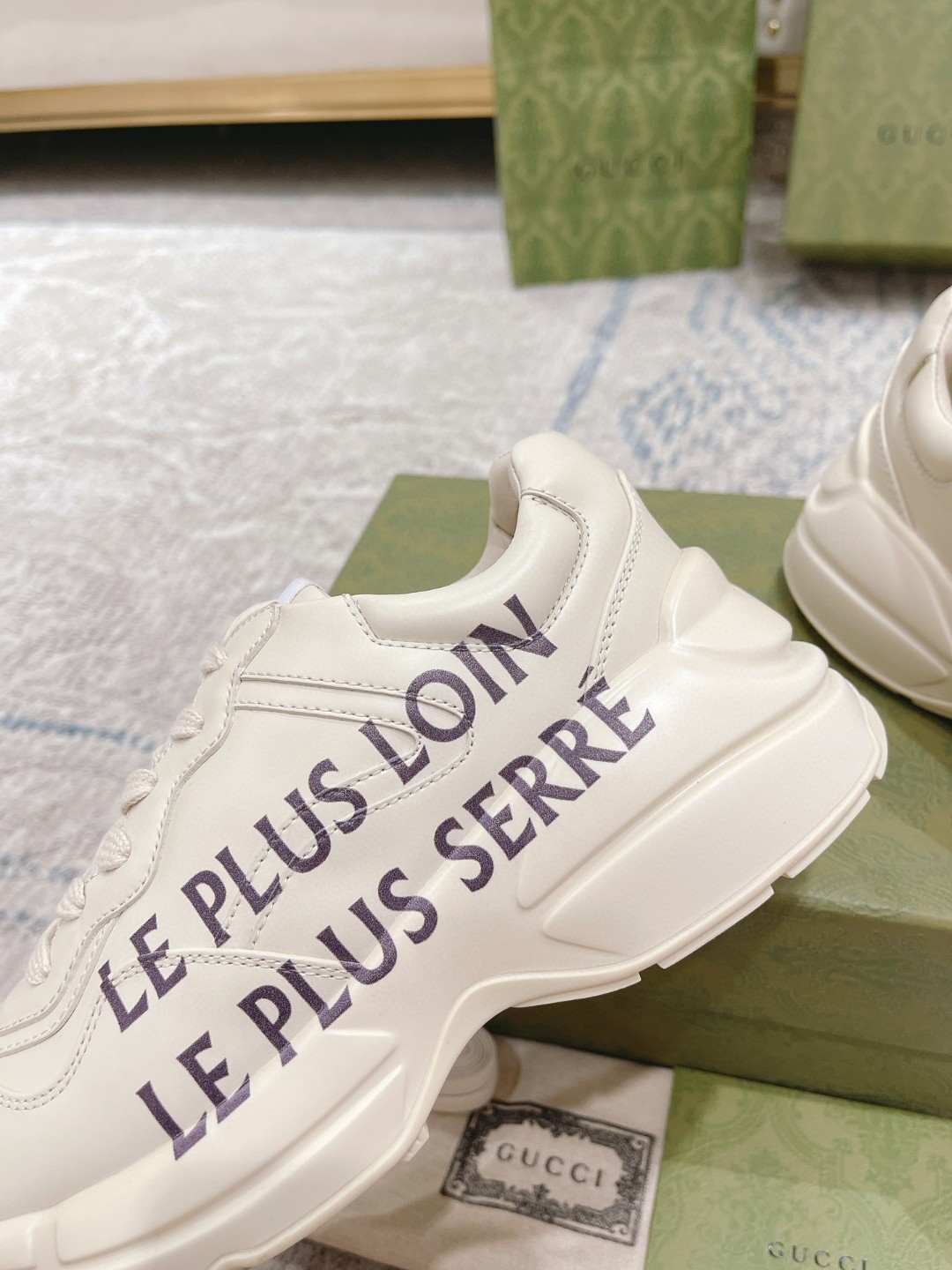 Gvc*1 Printed Rhyton Sneaker White For Men 598631-DRW00-9522