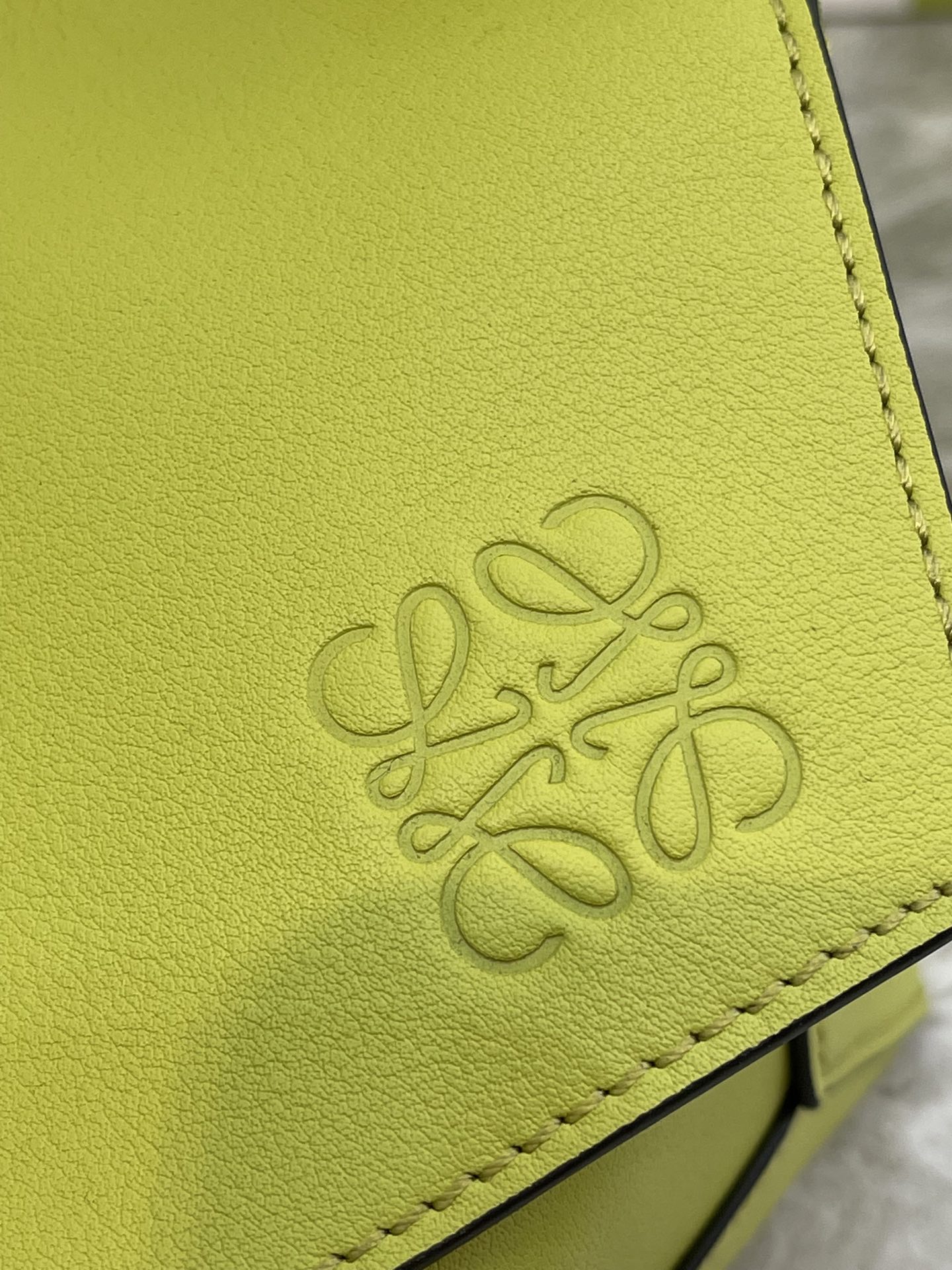 L0ew* Puzzle Hobo Bag Black/Light Green/Pink/Yellow/White For Women 11.3in / 28.7cm A510J67X01