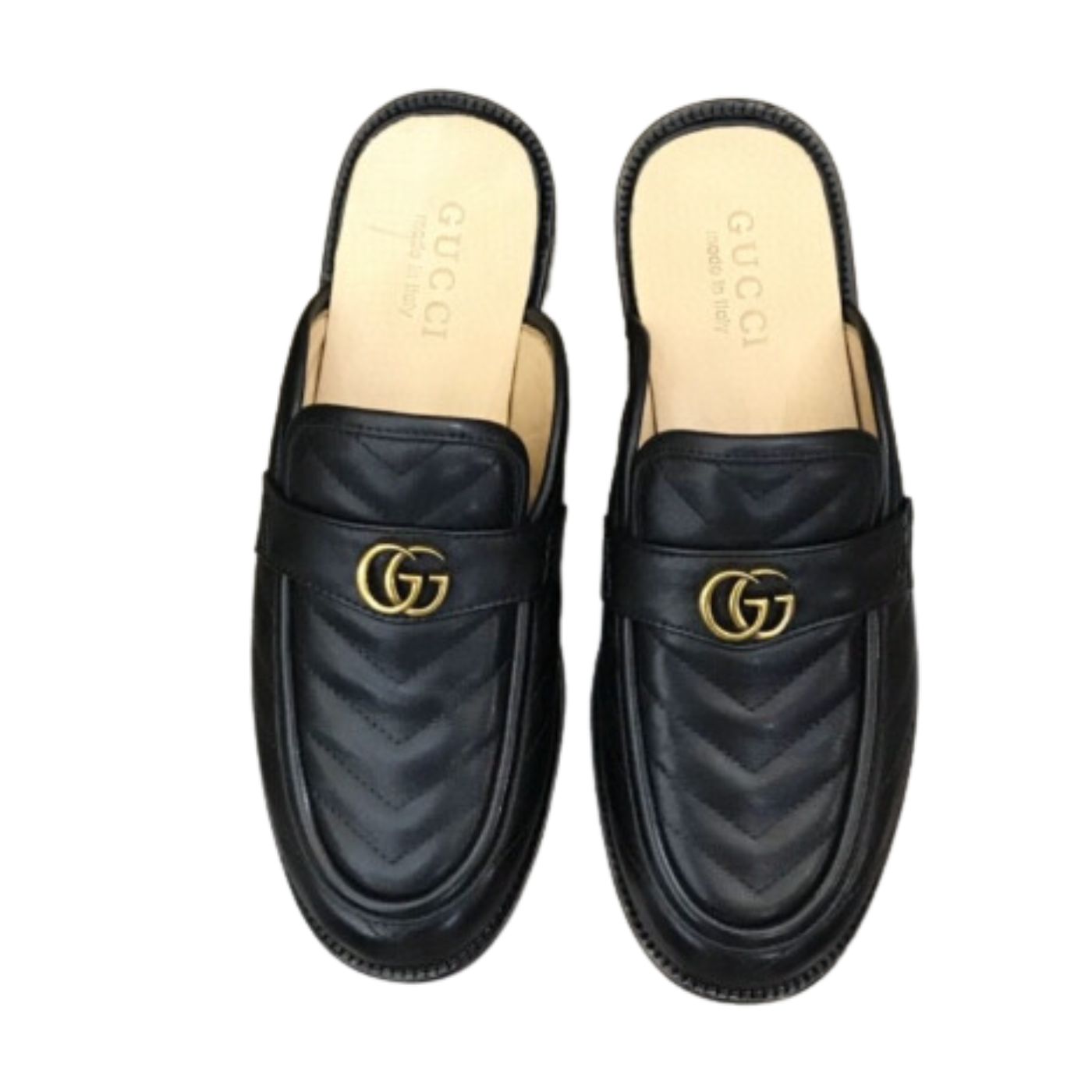 Gvc*1 Slipper With Interlocking G Black For Men