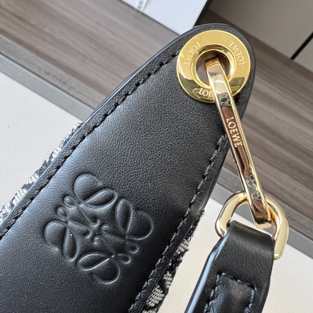 L0ew* Small Luna Bag Black/Brown/Light Brown For Women 12in / 30.5cm A923PM1X02