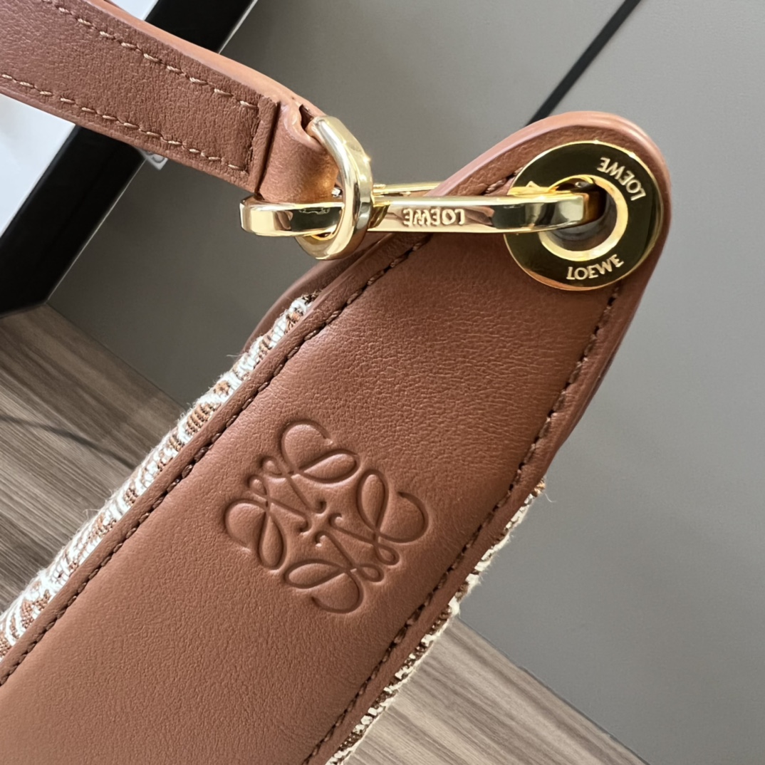 L0ew* Small Luna Bag Black/Brown/Light Brown For Women 12in / 30.5cm A923PM1X02