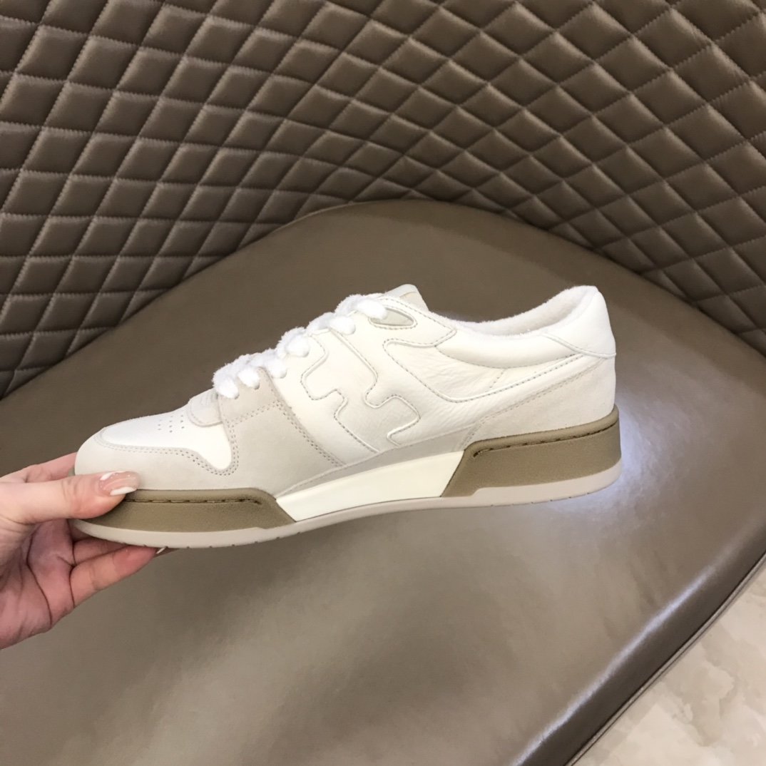 F**di FD Match Low Tops Sneakers White For Men 7E1493AHH2F1FHS