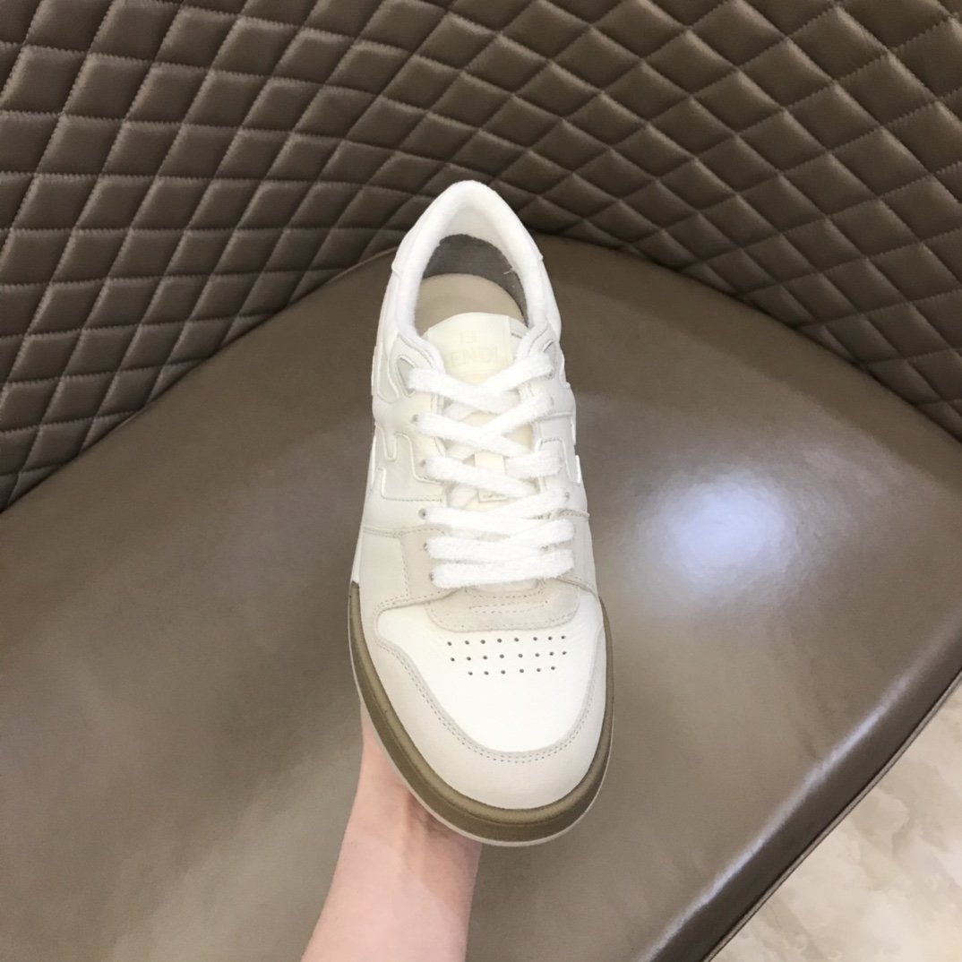 F**di FD Match Low Tops Sneakers White For Men 7E1493AHH2F1FHS