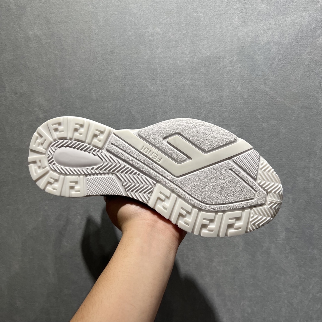 F**di FD Flow Sneakers Grey For Men 7E1392AD78F1FHF