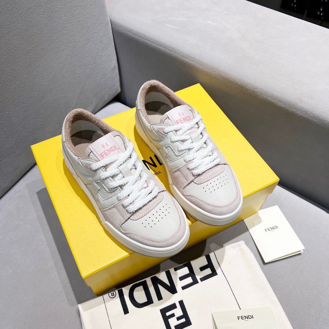 F**di FD Match Low Tops Sneakers Light Pink For Women 8E8252AHH2F1FHT