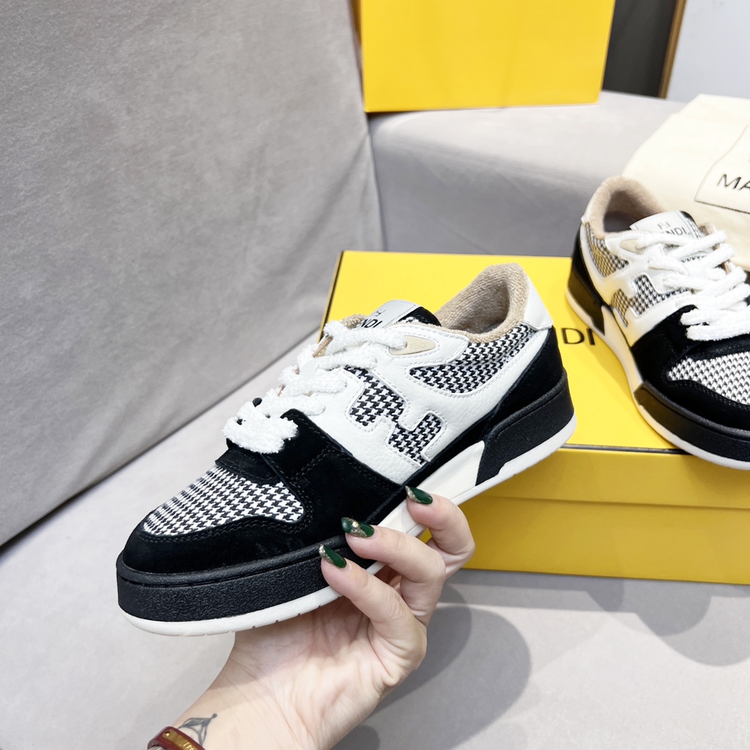 F**di FD Match Low Tops Sneakers Black For Men