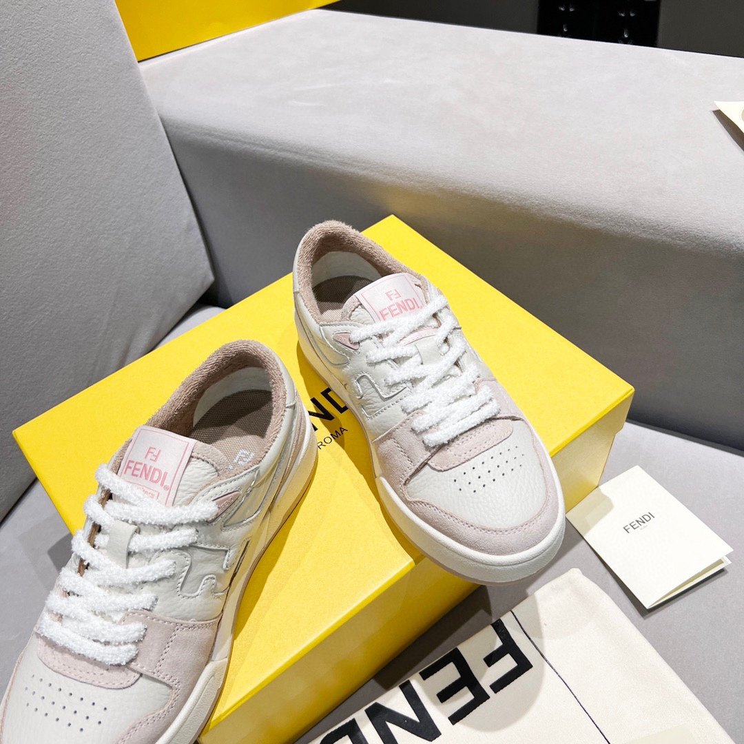 F**di FD Match Low Tops Sneakers Light Pink For Women 8E8252AHH2F1FHT