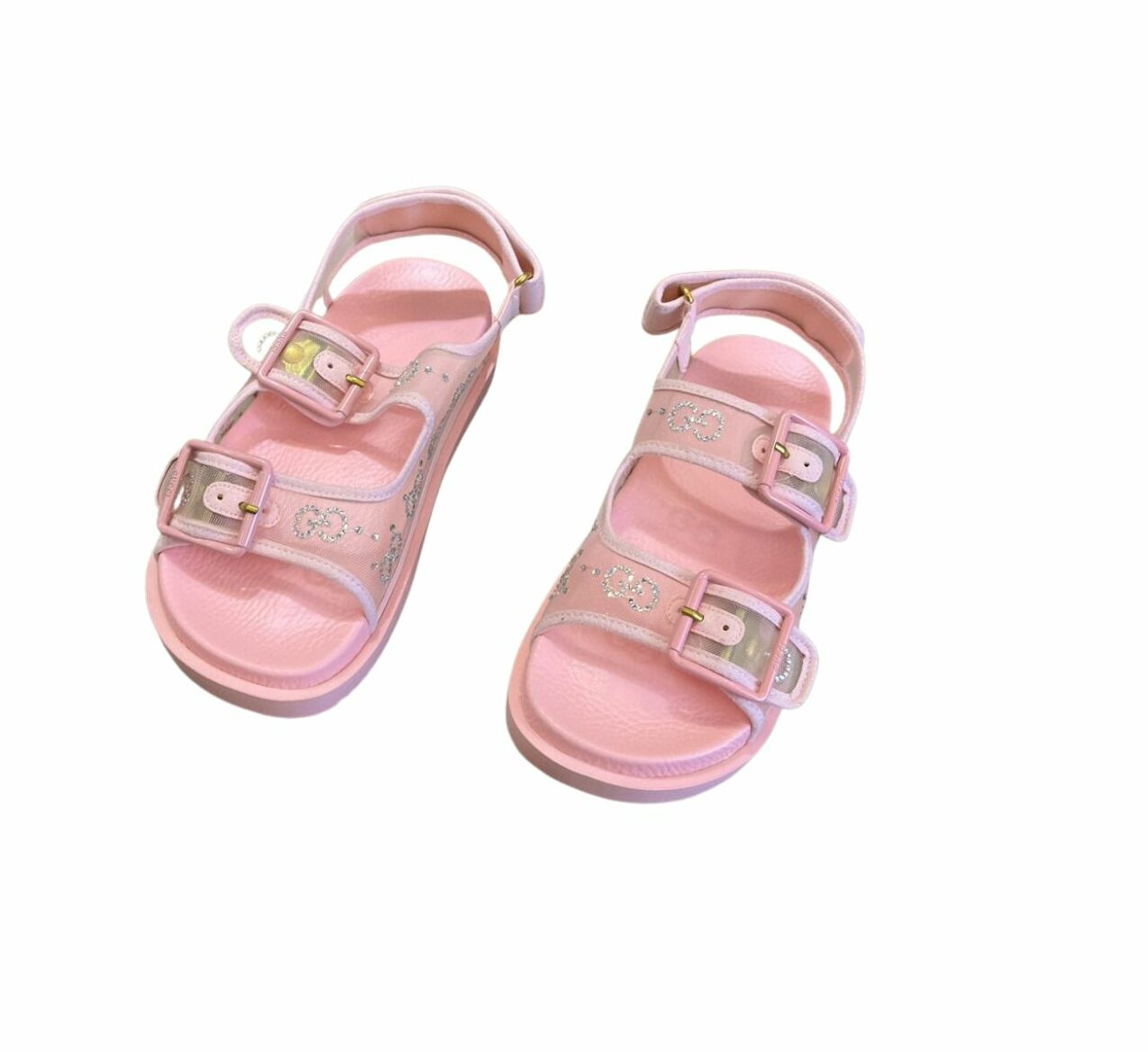 Gvc*1 GG Sandal With Crystals Pink For Women