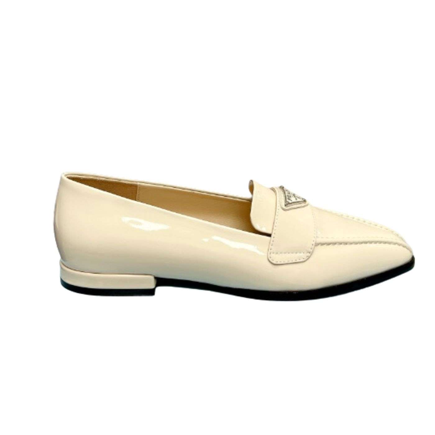 Pra*a Patent Loafers White For Women