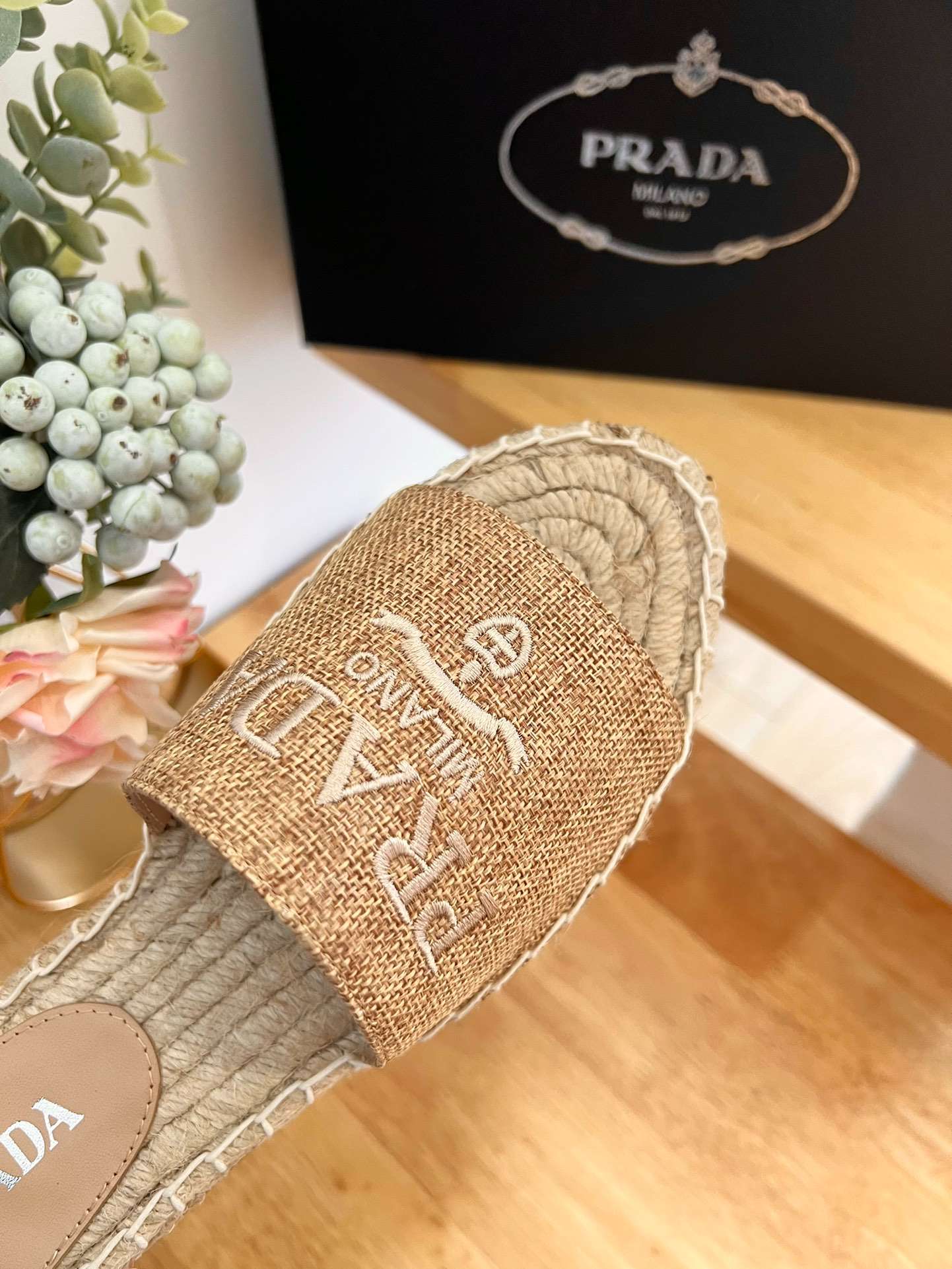 Pra*a Fabric Espadrilles Brown For Women