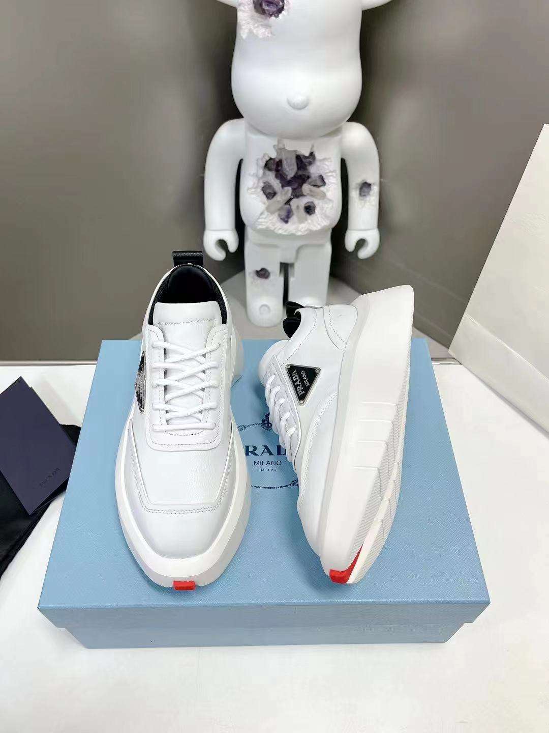 Pra*a Padded Sneakers White For Women