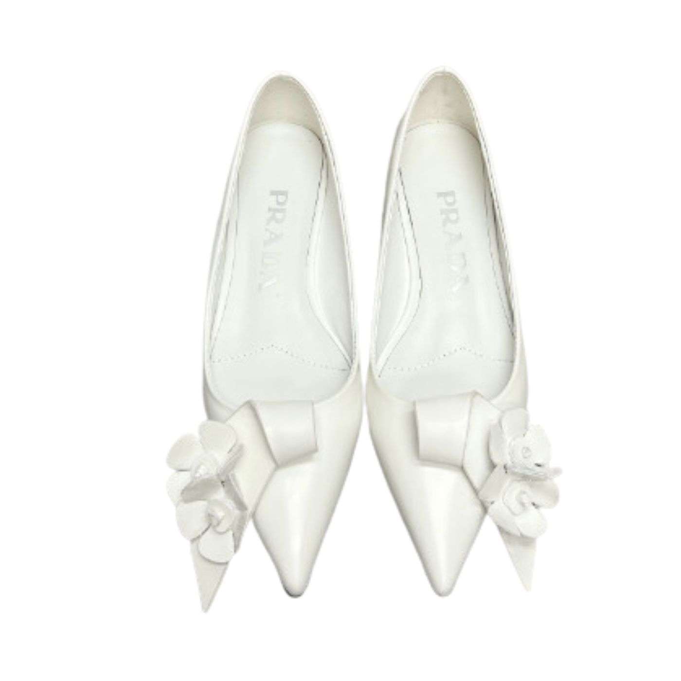 Pra*a Patent Pumps White For Women