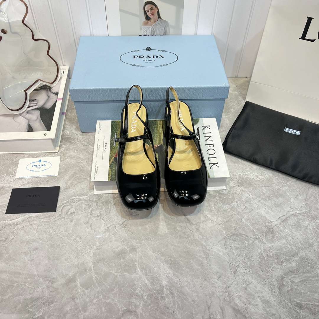 Pra*a Slingback Exull Pumps Black For Women