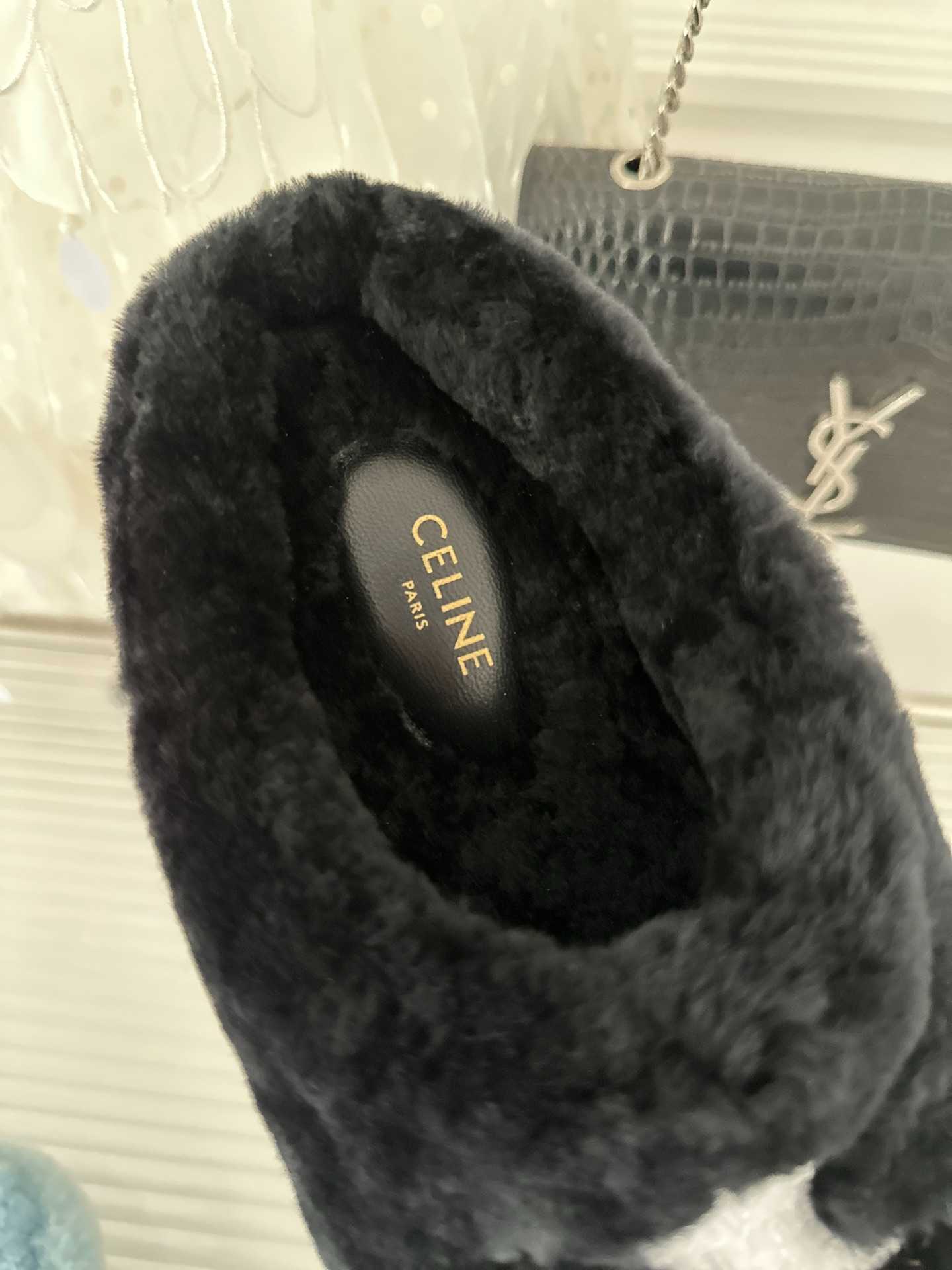 Ce1i*e Ce1i*e Fur Mule In Shearling Black For Women