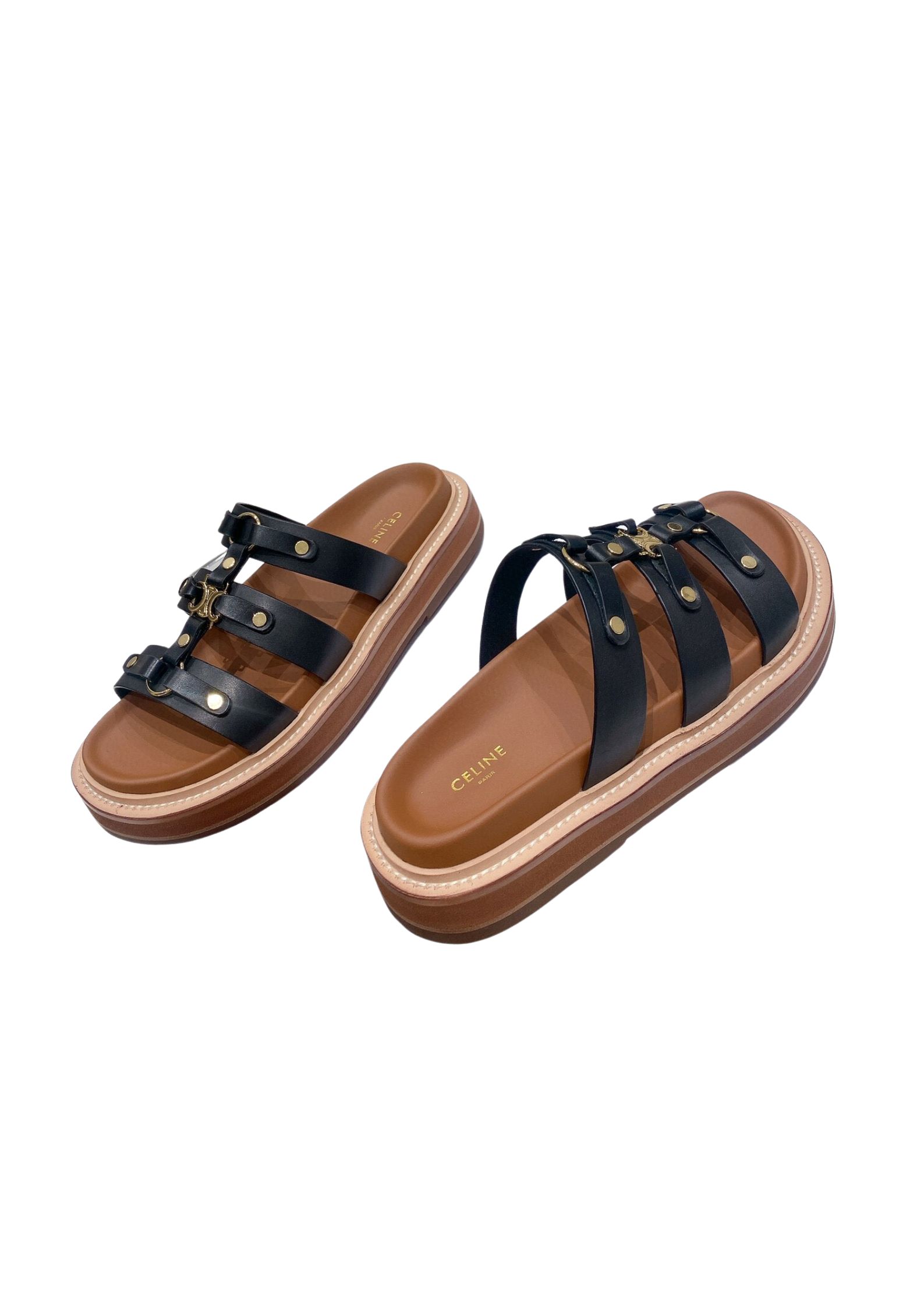 Ce1i*e Slides Tippi Black For Women 357283766C.38NO