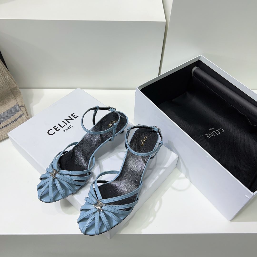 Ce1i*e Triomphe Sandal Blue For Women