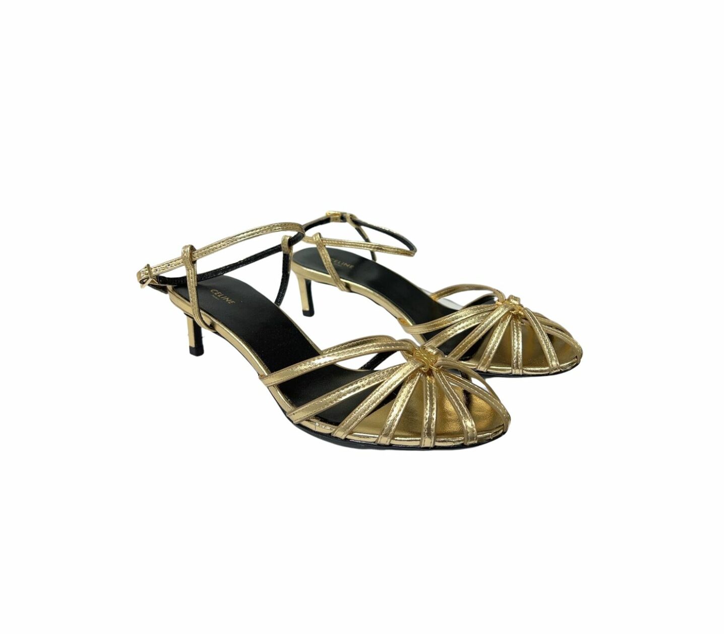 Ce1i*e Triomphe Sandal Gold Tone For Women