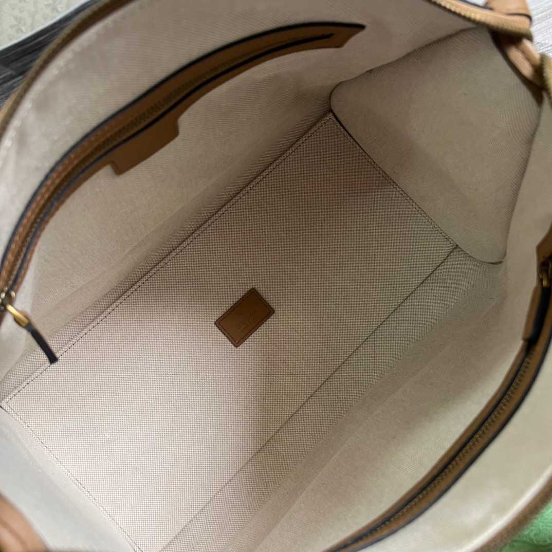 Gvc*1 Double G-Detailed Smooth Medium Handbag Brown For Men 13.3 in/ 34 cm