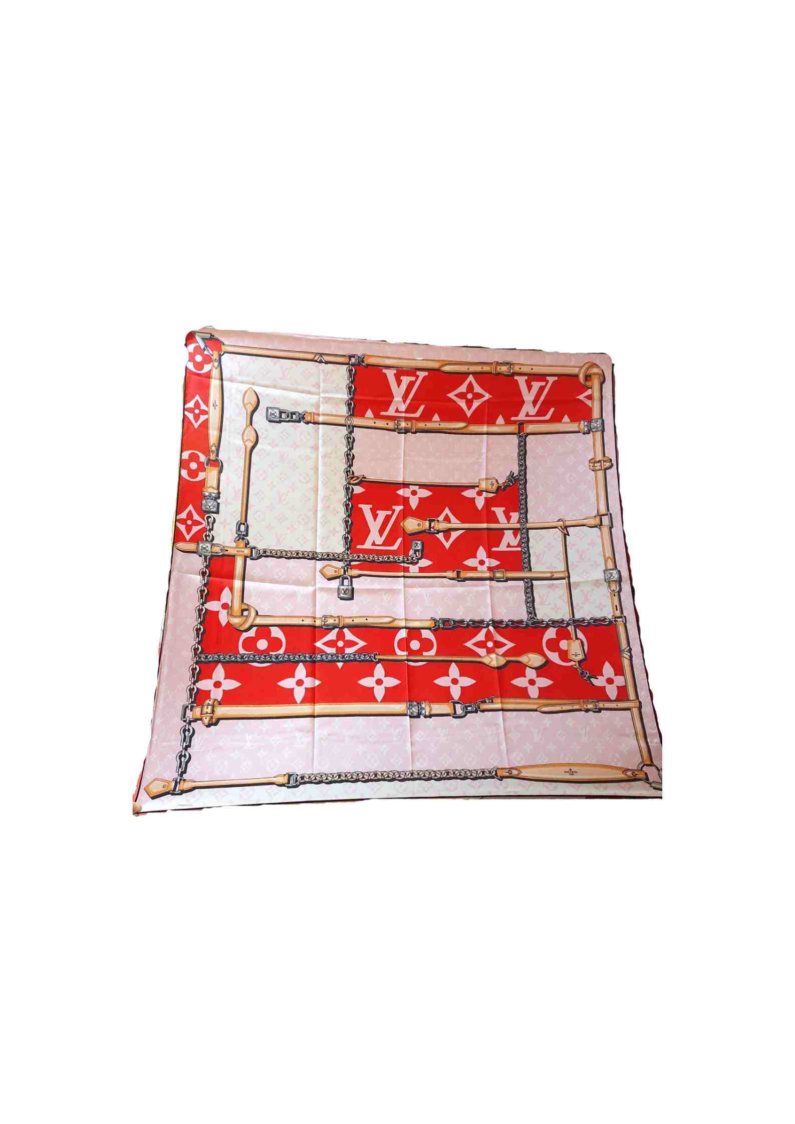 L0vis Vvtt0n Monogram Confidential Square 90 Red For Women