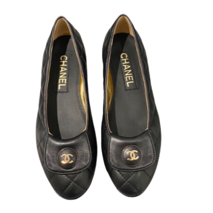 Ch**el Ballet Flats Black For Women