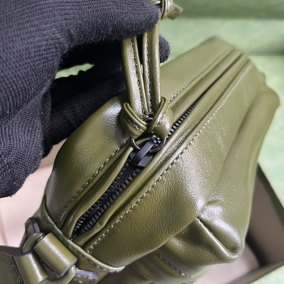 Gvc*1 Shoulder Tonal Double G Bag Green Khaki/Black For Men 23.3cm/9.2in 725696 AABDH 3353