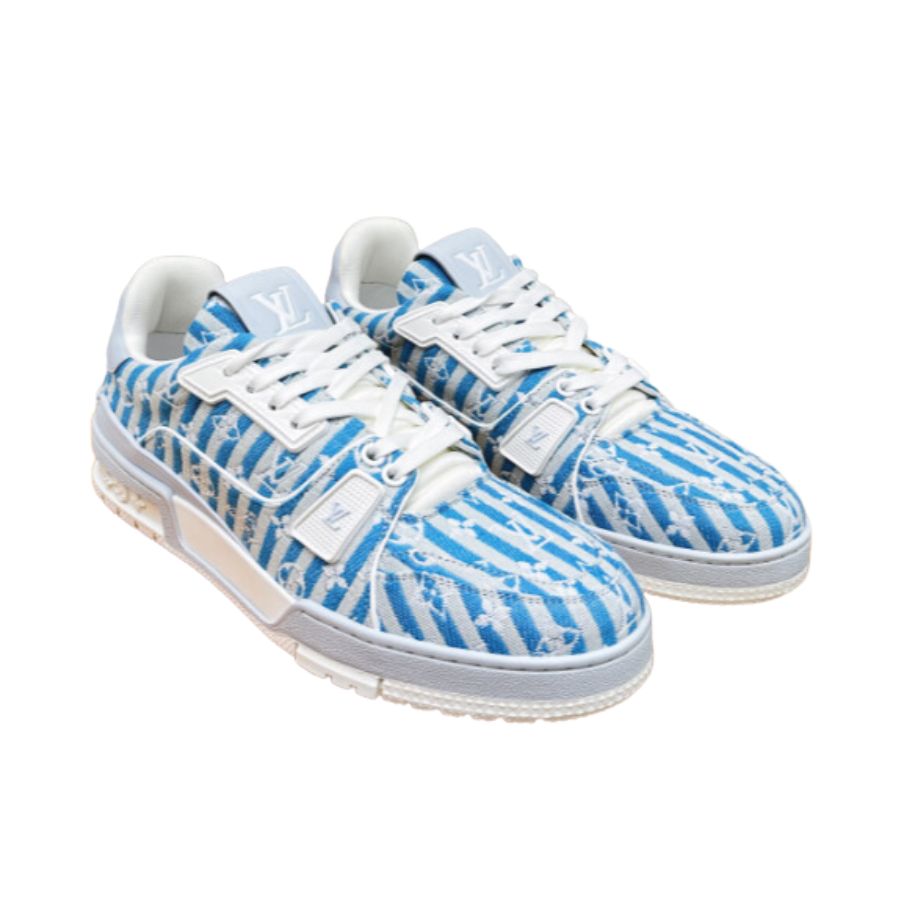 L0vis Vvtt0n Retro Basketball Sneakers Blue For Women