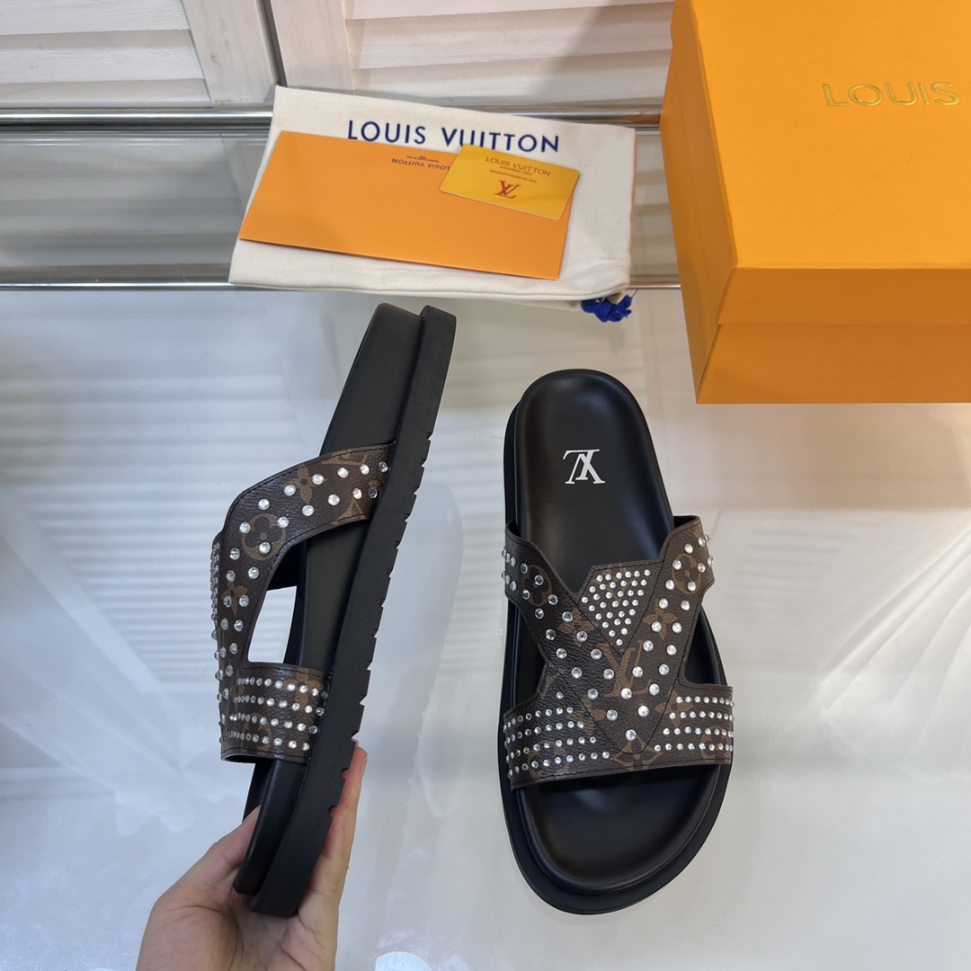 L0vis Vvtt0n Oasis Mule LV Black For Women