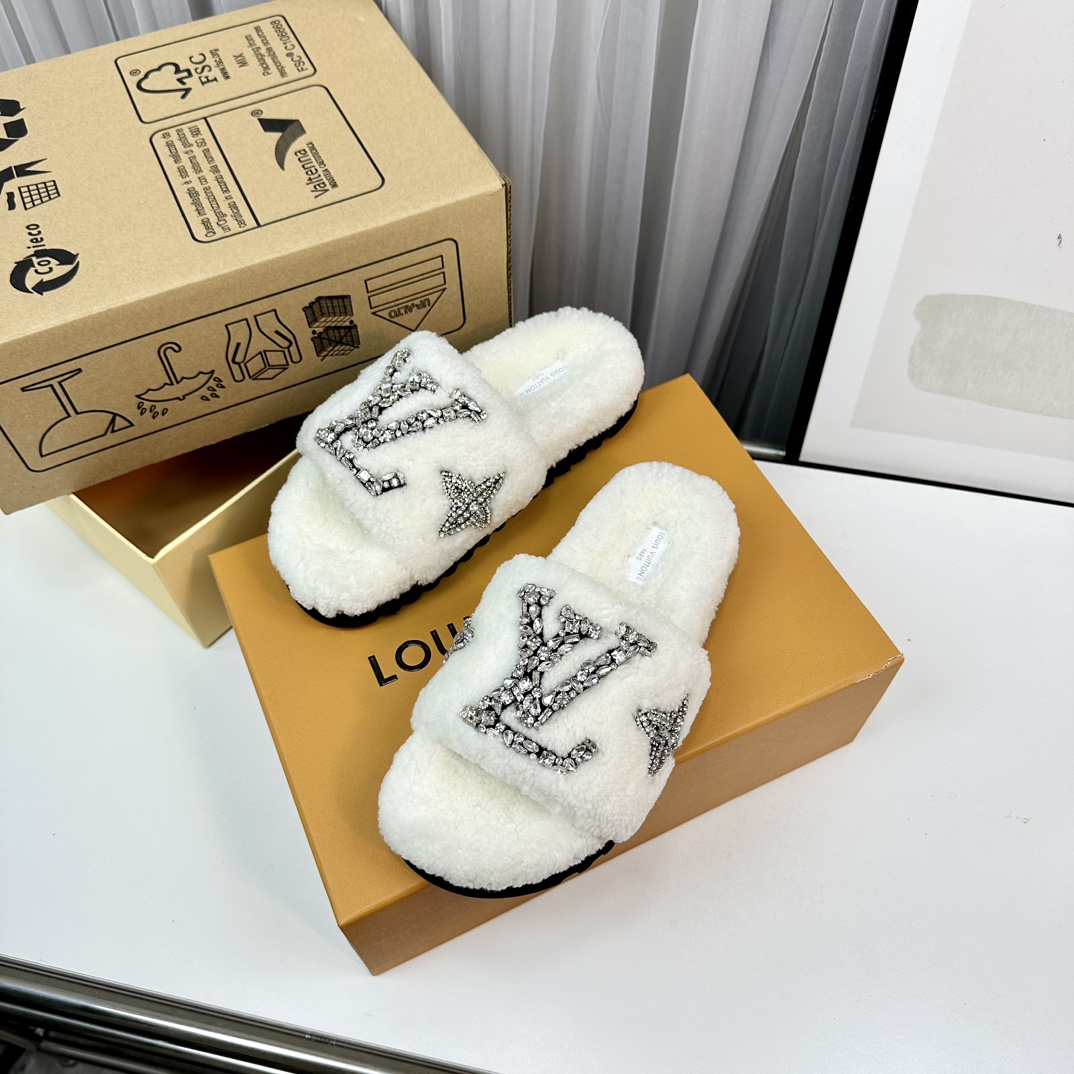 L0vis Vvtt0n Paseo Flat Comfort Mule White For Women