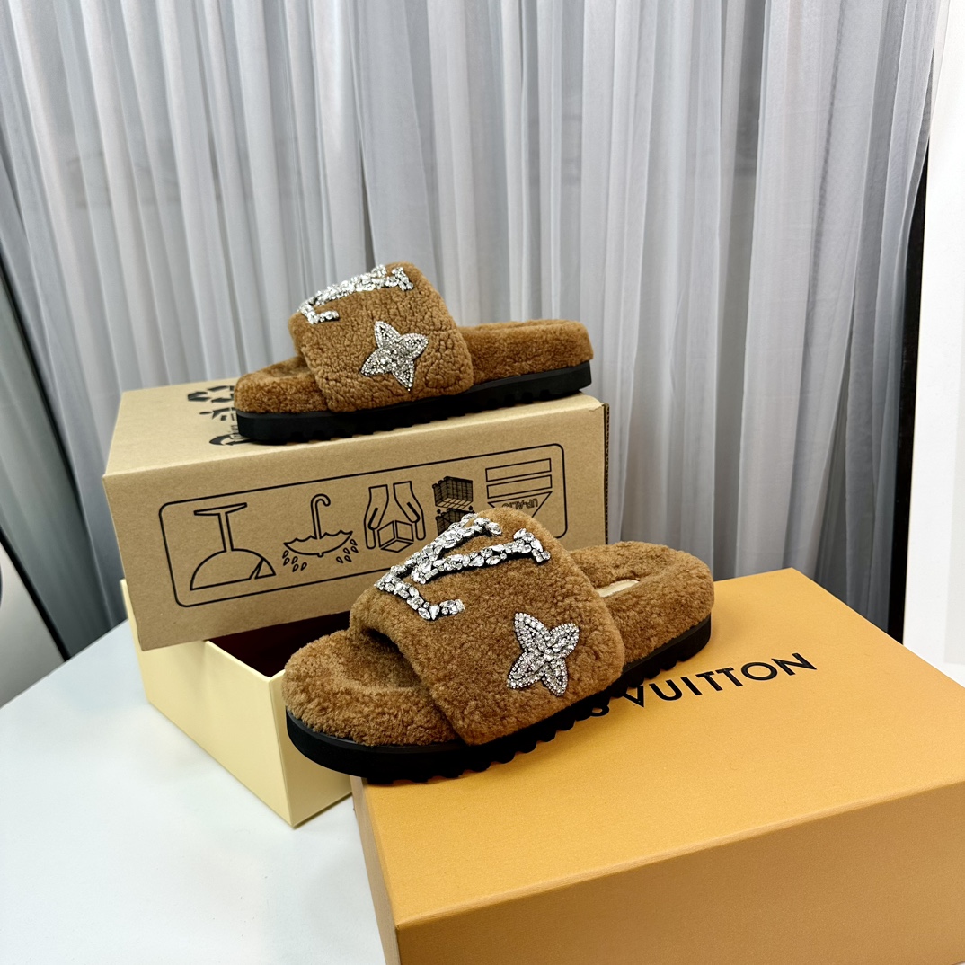 L0vis Vvtt0n Paseo Flat Comfort Mule Brown For Women