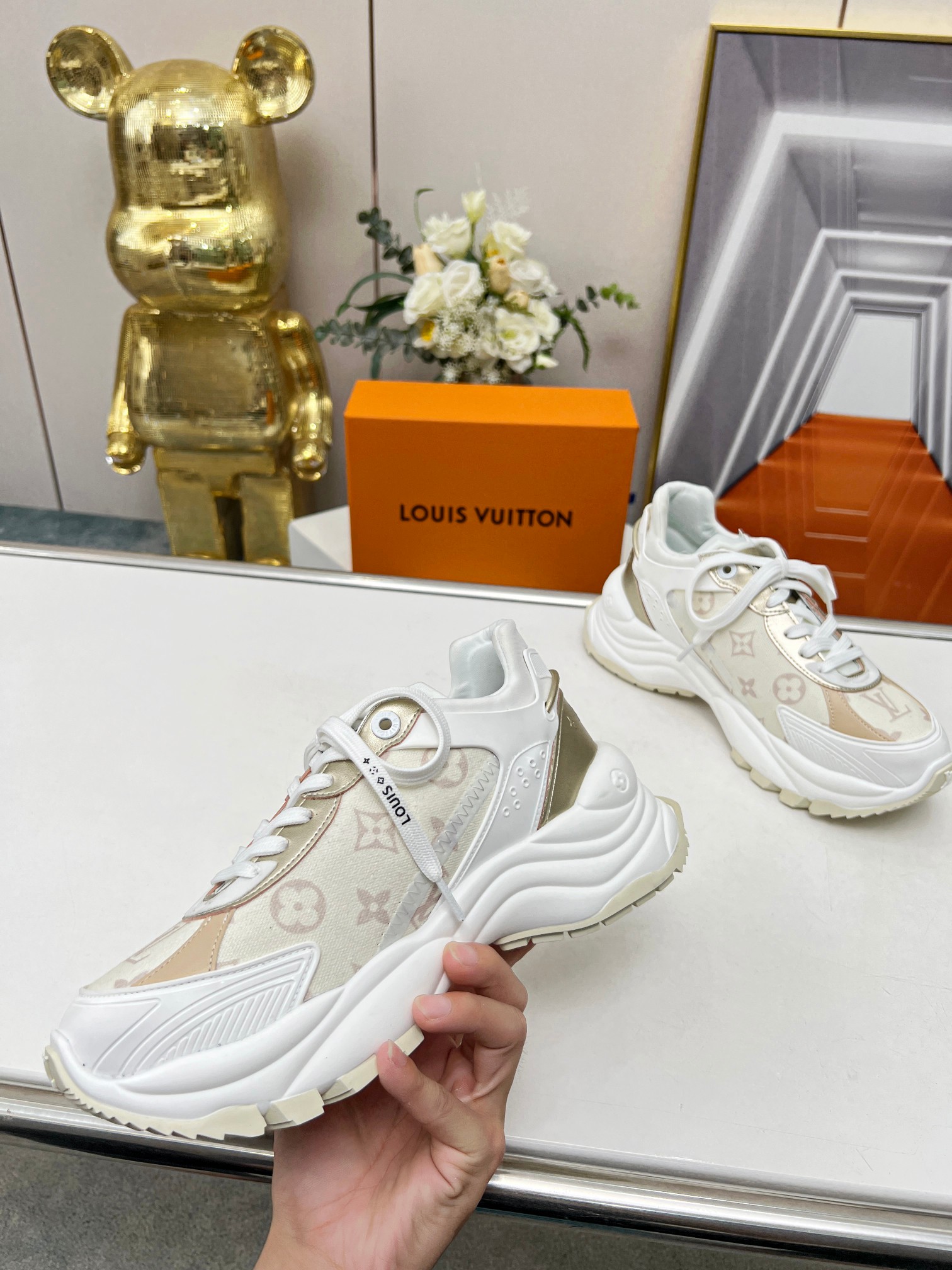 L0vis Vvtt0n Run 55 Sneaker Beige For Women 1ABHR3