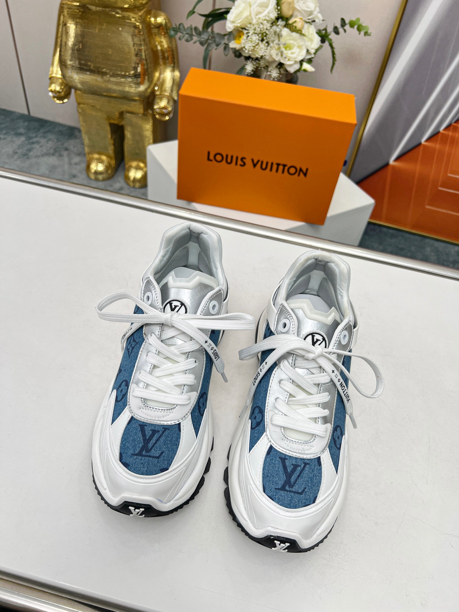 L0vis Vvtt0n Run 55 Sneaker Blue For Women 1ABHQF